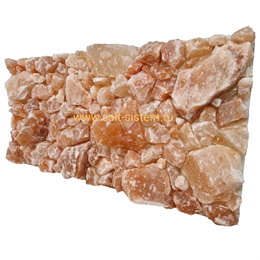 Формованная соляная плитка (панно) 50х50 см из кристаллов гималайской соли величиной 5-15 см